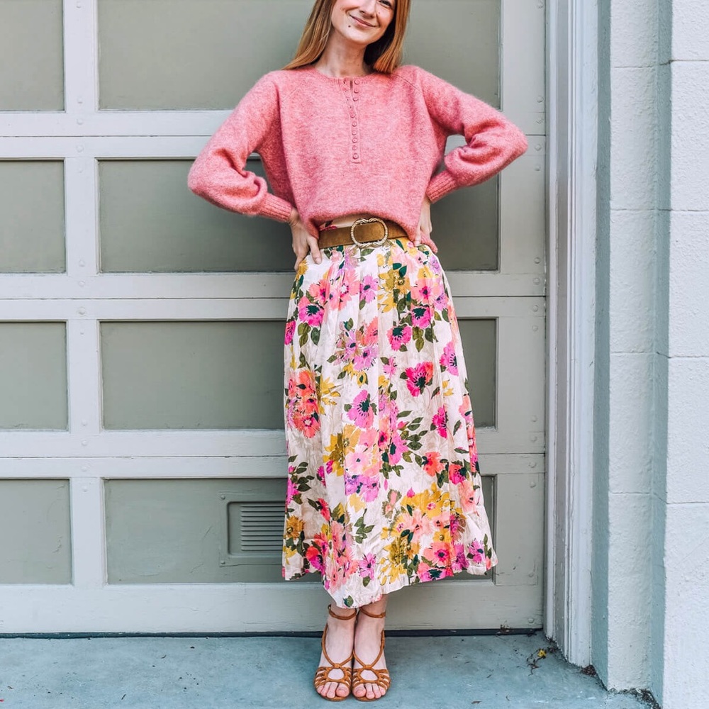Sezane Alicia Skirt Autumn Glow